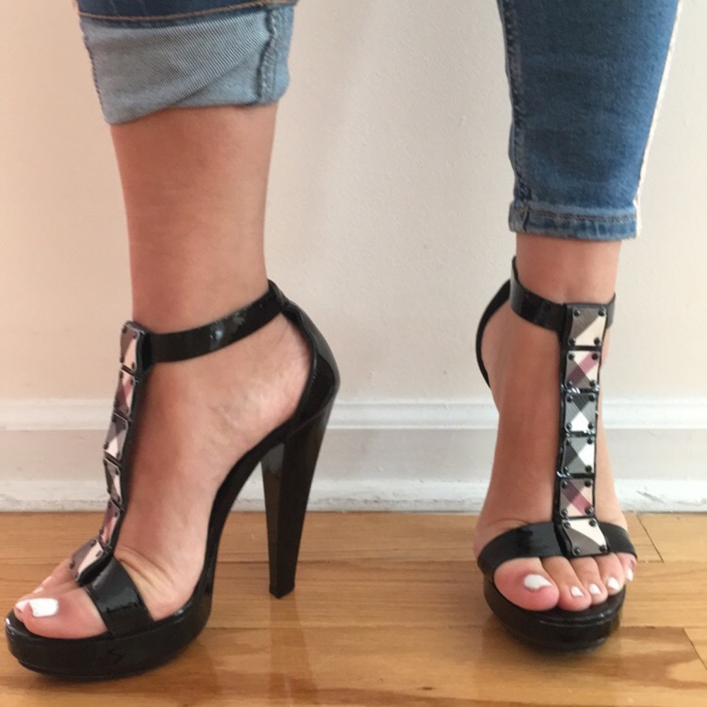 100% Authentic Burberry Black Heels